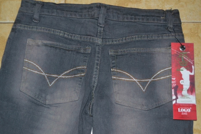 Celana  Jeans  Logo Wanita Grey Wash Murah