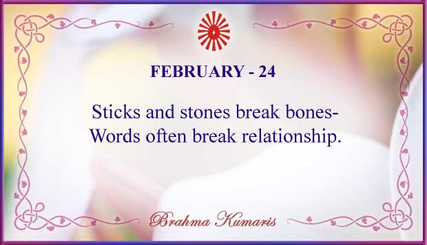 February 24 Thought For The Day February 24