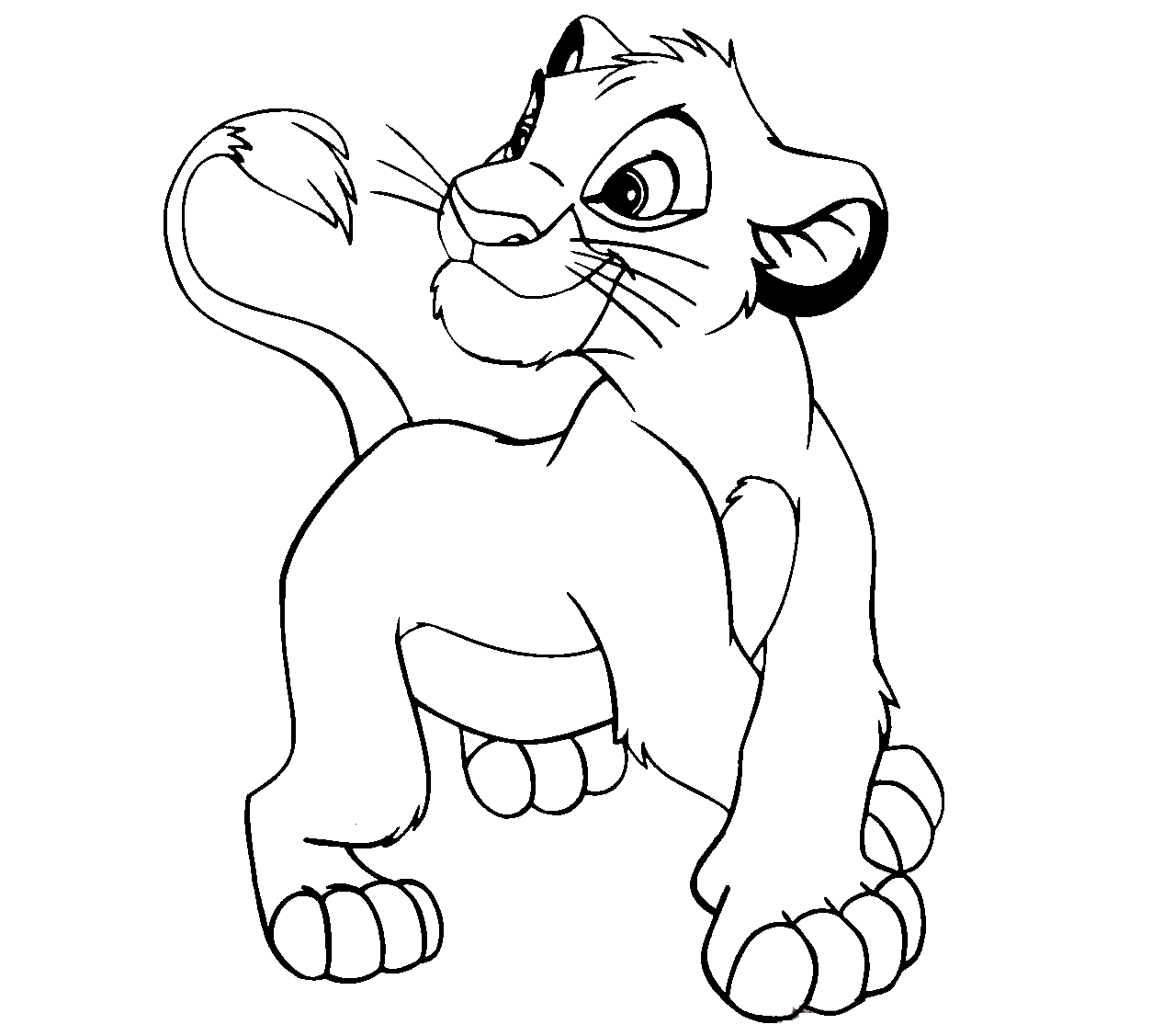 Download Disney Cartoon The Lion King For Kid Coloring Drawing Free wallpaper | Anggela Coloring Book For ...