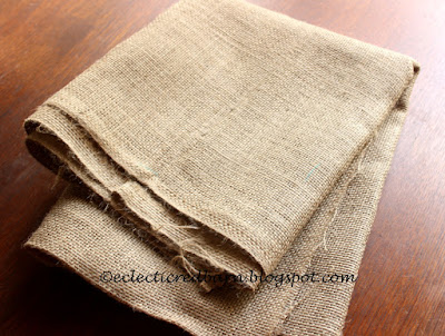 Eclectic Red Barn: Burlap fabric for making bunny tails