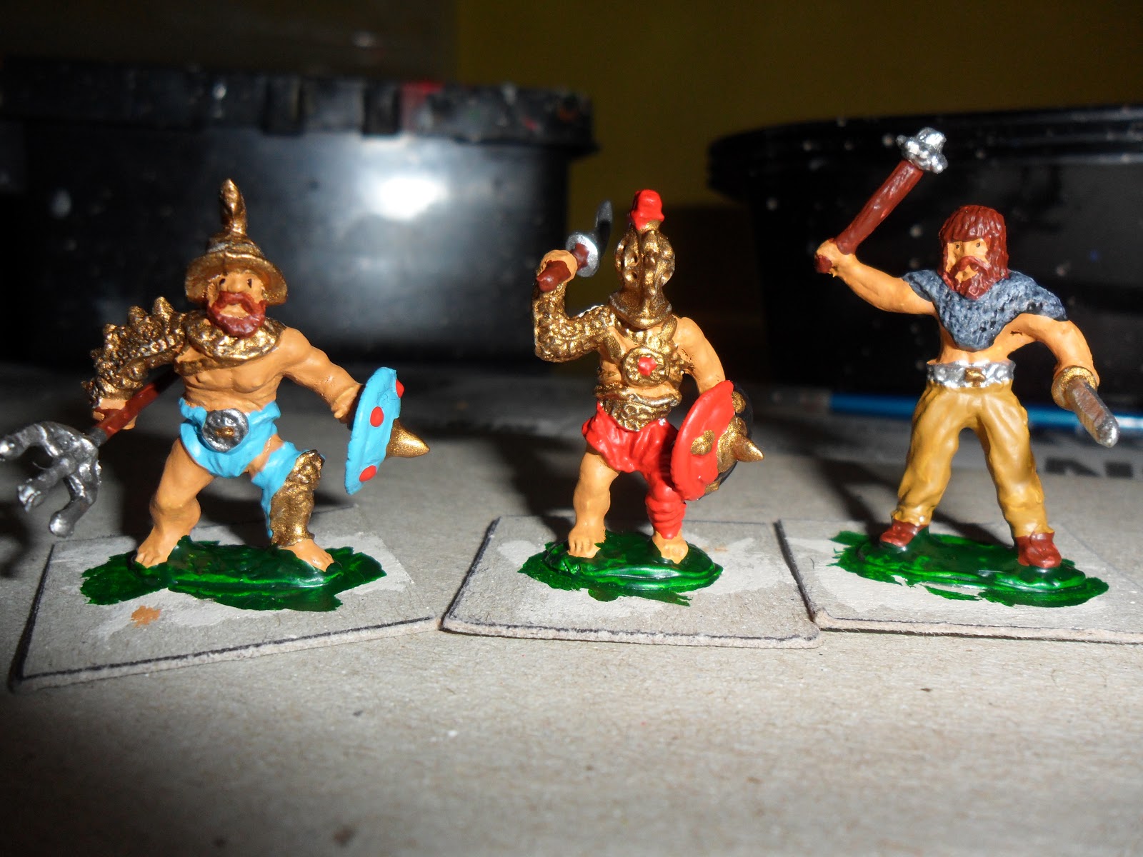 Westerhope Wargame Group Gladiators from Warrior Miniatures.