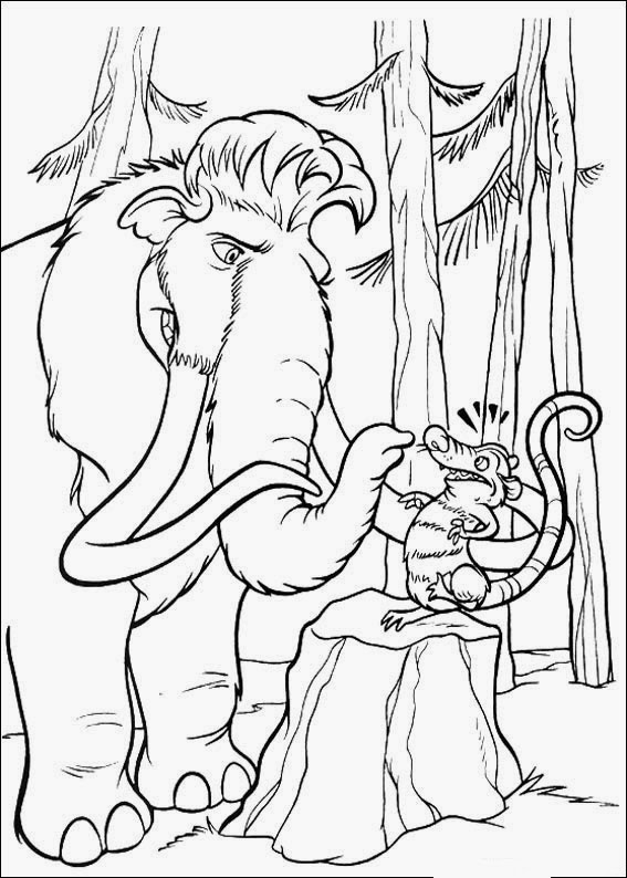 ice age 4 coloring pages games - photo #42