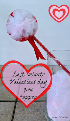 Valentines day pencil toppper