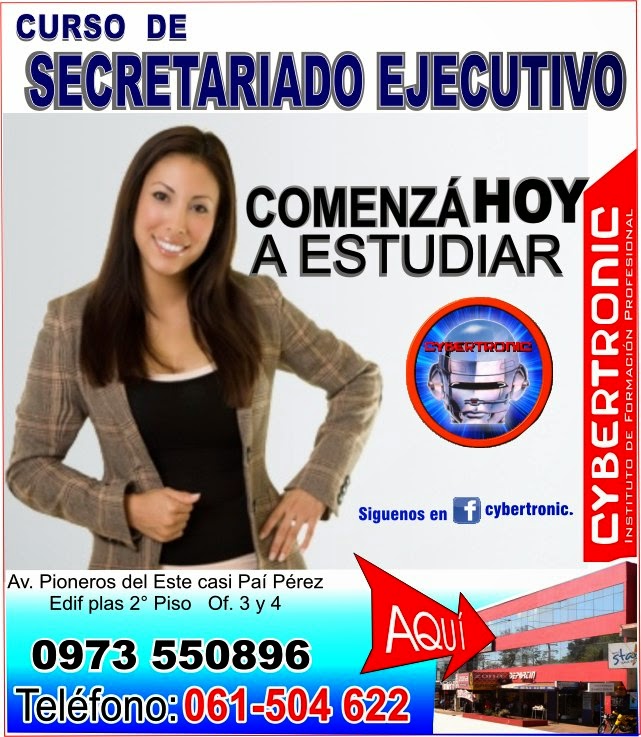 Sin lugar a dudas Directamente lapso Cybertronic: Curso de Secretariado Ejecutivo En Ciudad del Este - Tec  Academy