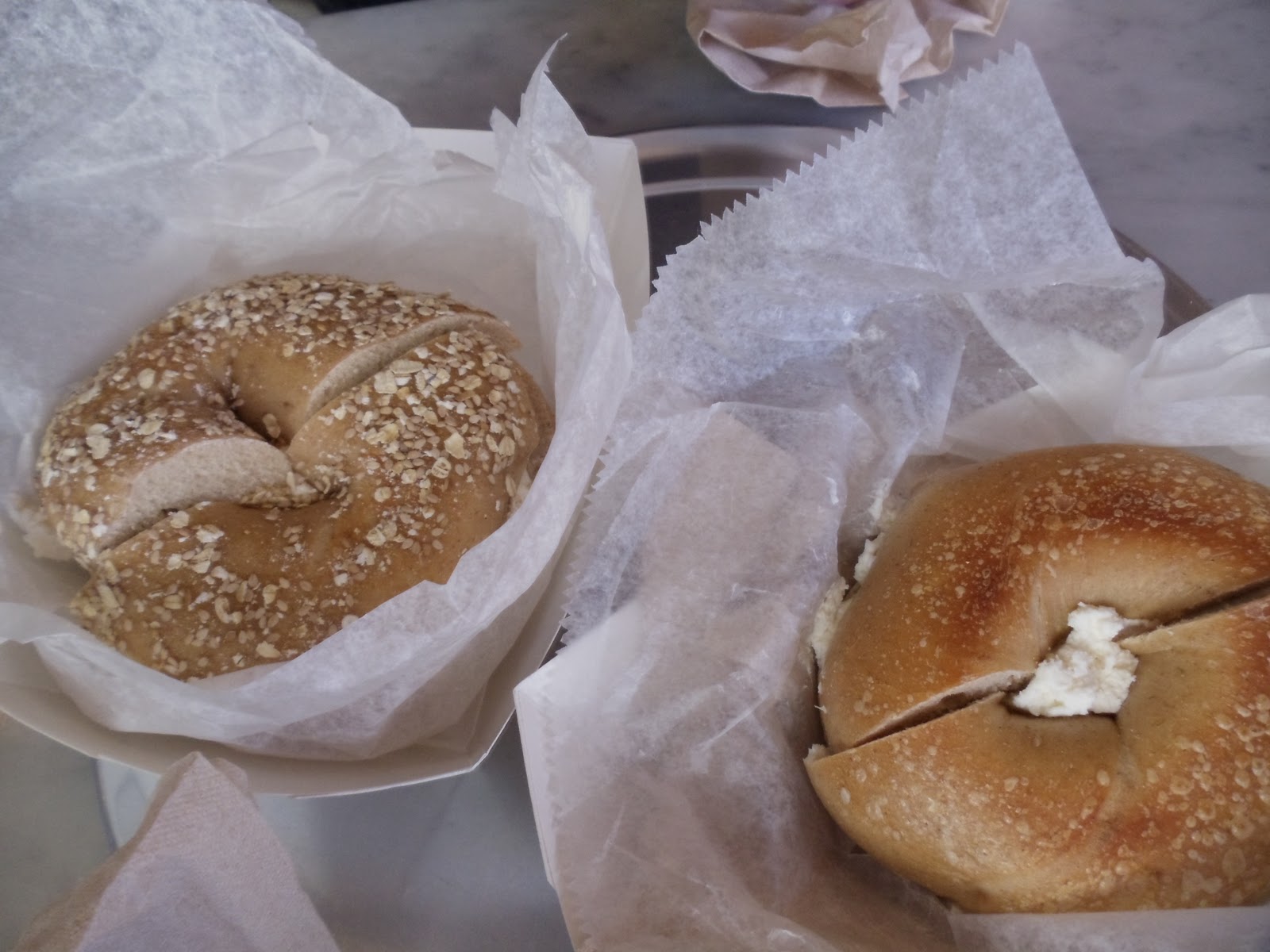 à la minute Os Bagels do Murrays