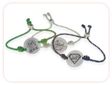 Pulseras personalizadas para el día del | El tocador de