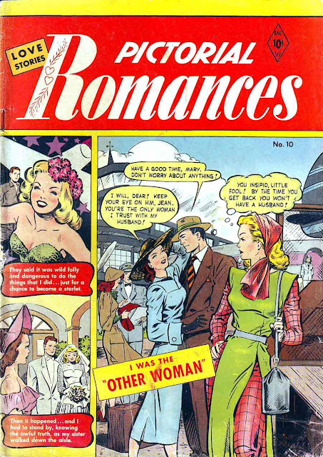 Pictorial Romances v1 #10 st. john romance comic book cover art by Matt Baker Pictorial Romances v1 #10 st. john romance comic book cover art by Matt Baker