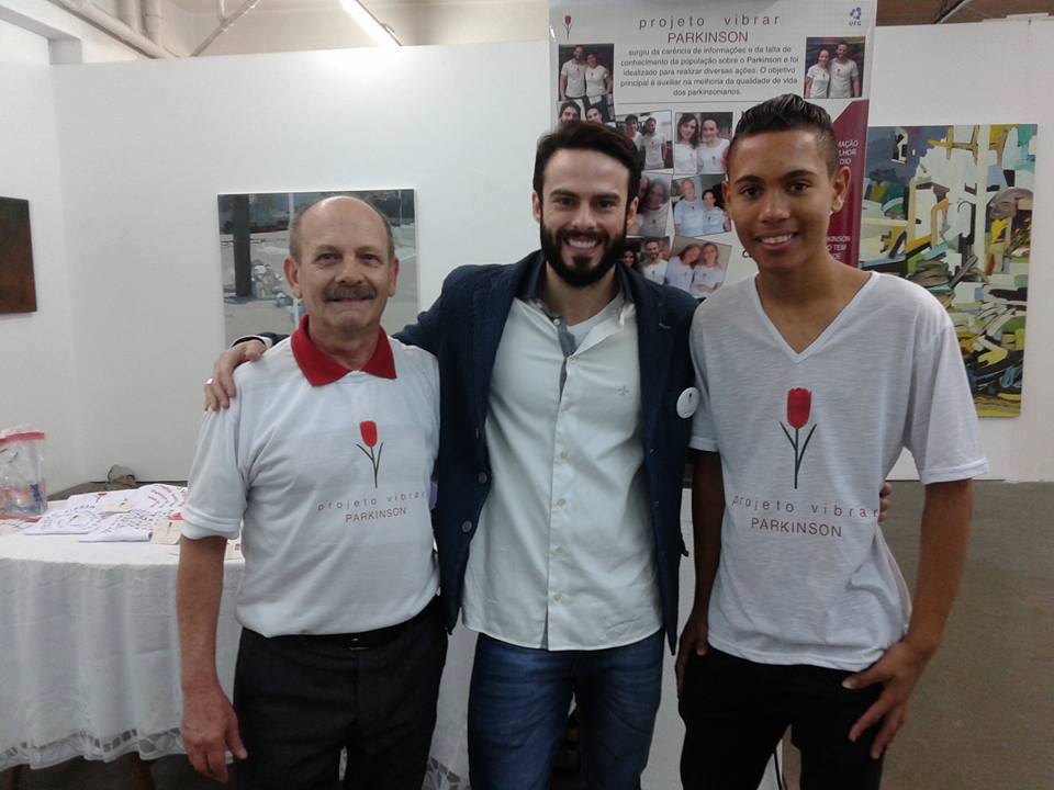 Manoel com Raphael Montagner e Felipe Santos