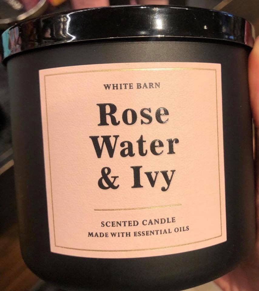 Life Inside the Page Bath & Body Works White Barn Rose Test Candle