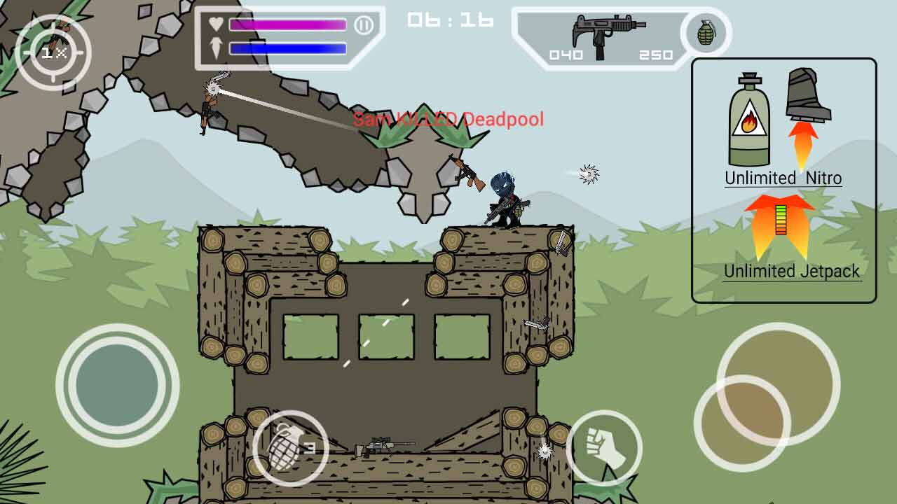 mini militia pro pack hack android