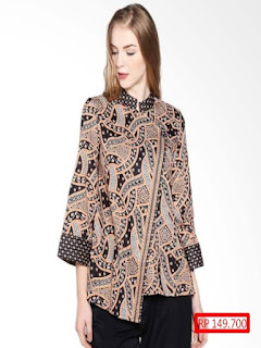 Baju Batik Wanita Modern Kombinasi Baju Batik Wanita Modern Kombinasi