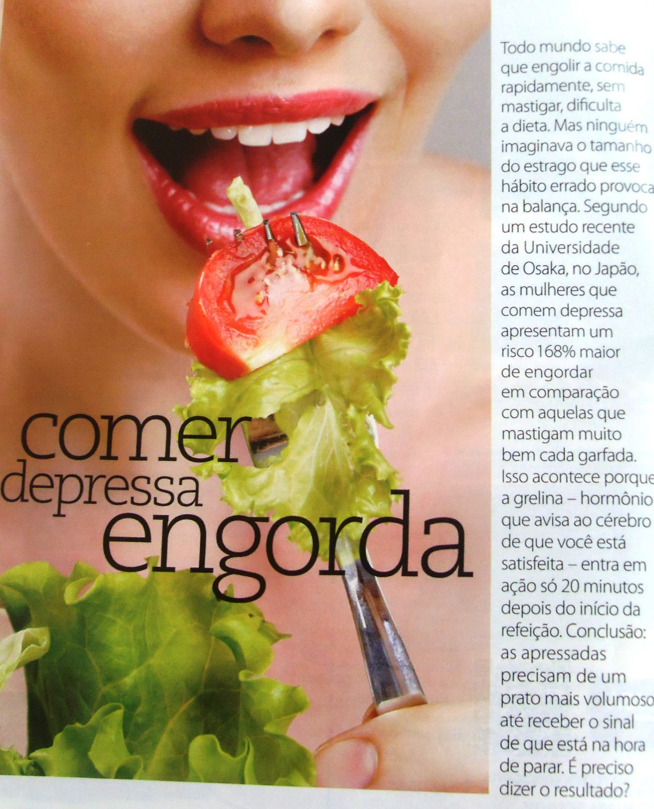 Nutrindo Sa de Comer Depressa Engorda
