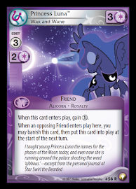 My Little Pony Princess Luna, Wax and Wane Equestrian Odysseys CCG Card