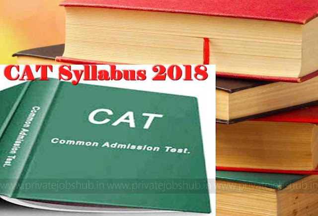 CAT Syllabus 2018 CAT Syllabus 2018