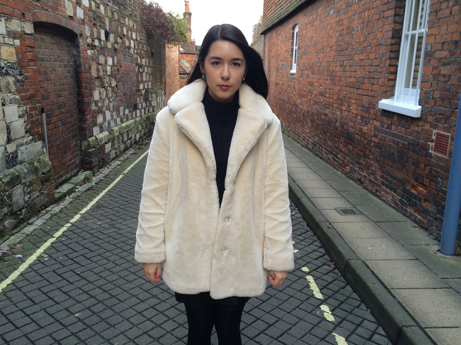 white tie front sweater