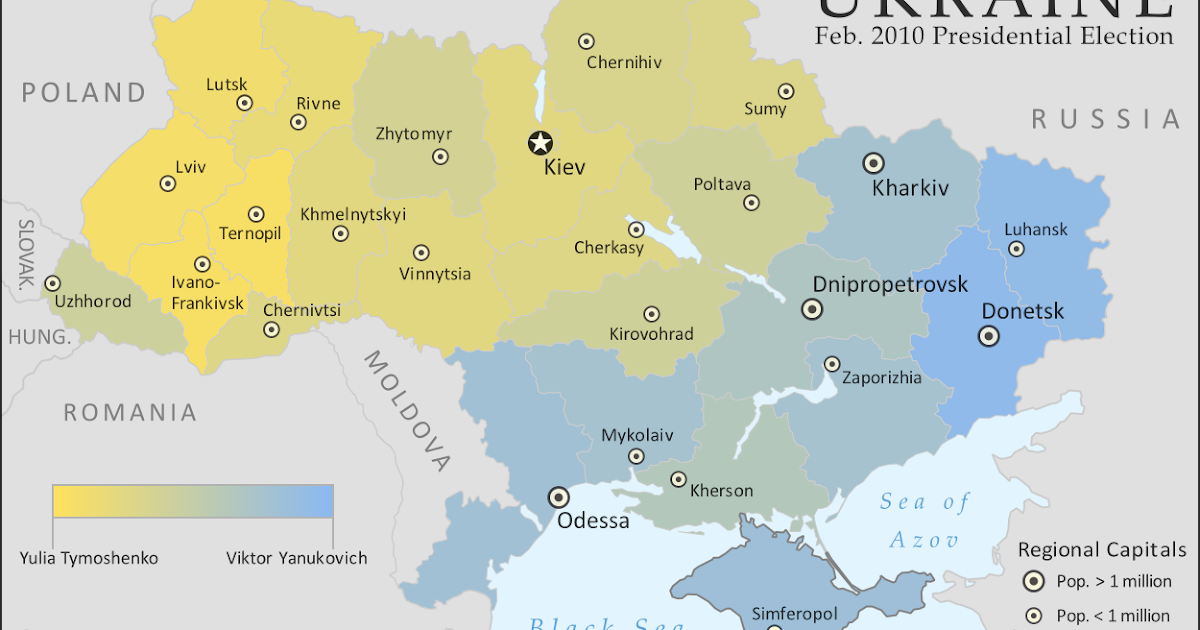 How Sharply Divided is Ukraine, Really? Honest Maps of Language and  Elections - Political Geography Now
