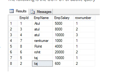 Database: Difference Between Row_Number() Rank() And Dense_Rank() In ...