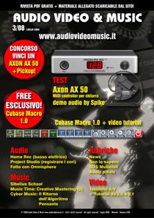 Audio Video & Music 3 - Luglio 2008 | TRUE PDF | Mensile | Professionisti | Audio Recording | Software | Hardware
