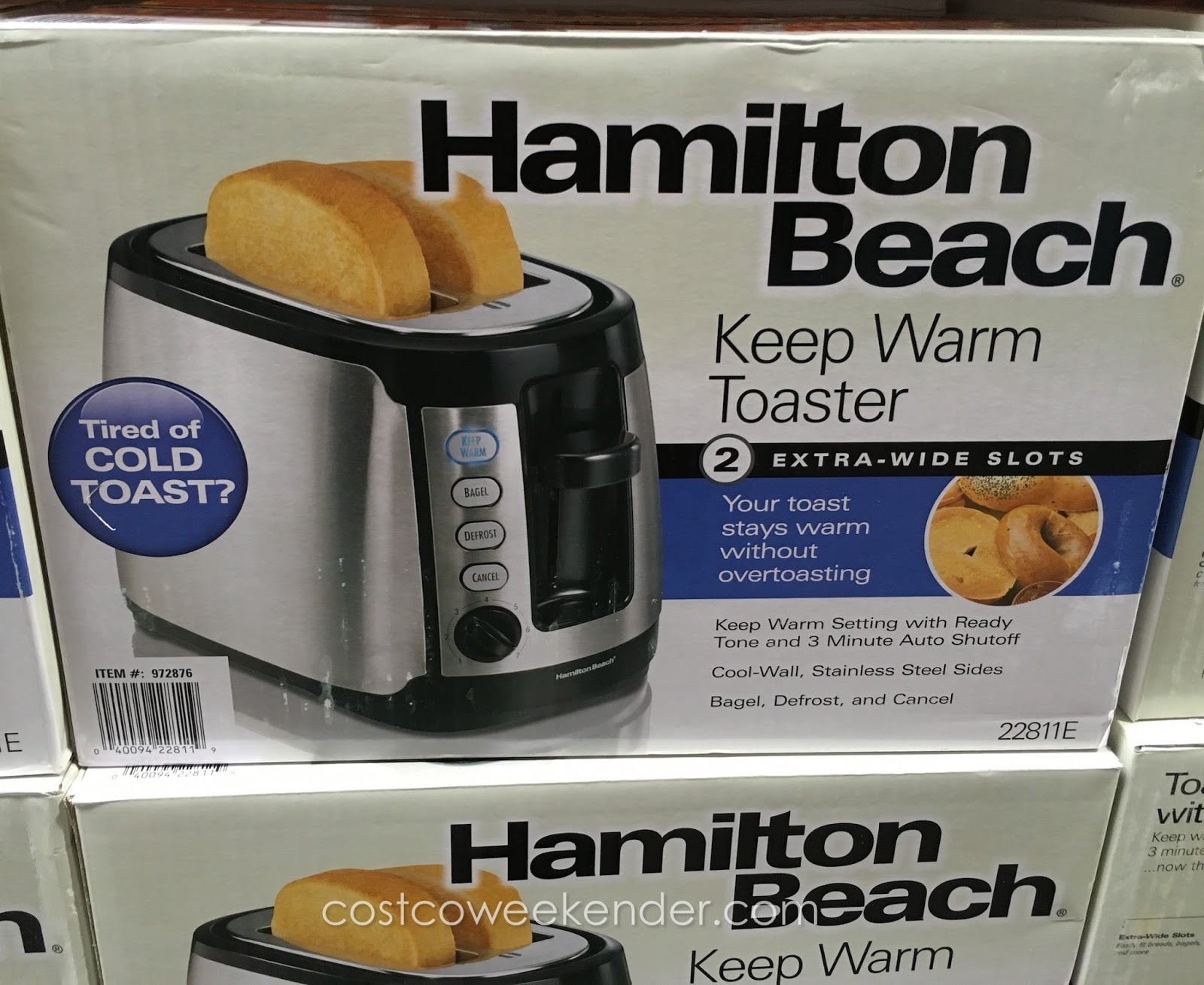 Hamilton Beach 22811e Keep Warm Toaster Costco Weekender