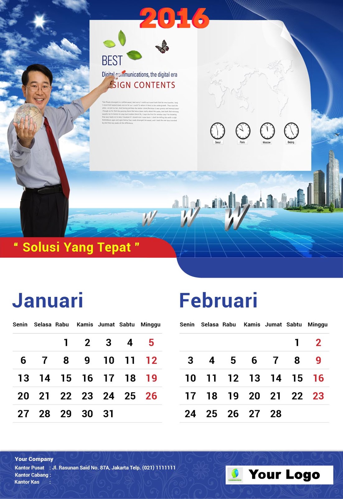 Gaya Terbaru 35+ Desain Kalender Caleg Psd