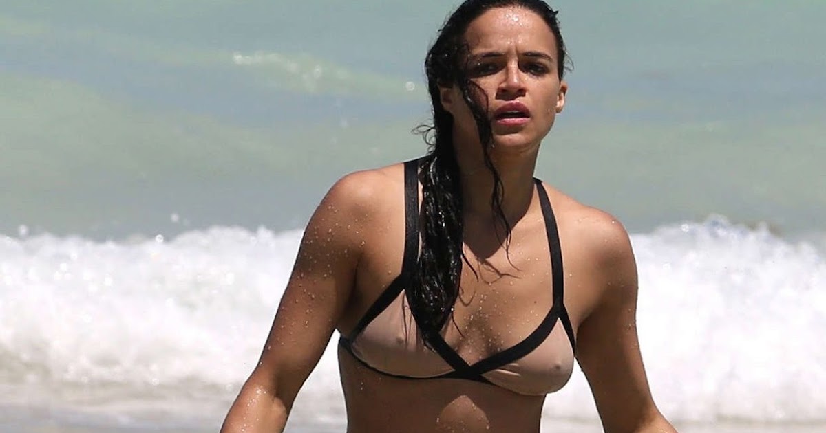 Michelle Rodriguez bikini candids on holiday in miami beach 