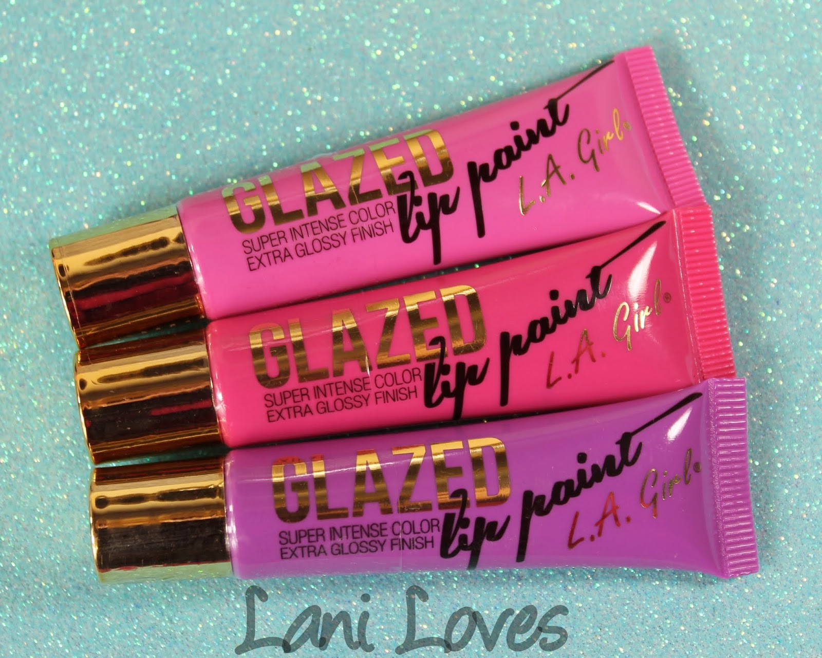LA Girl Glazed Lip Paints - Babydoll, Bombshell and Coy Swatches & Review