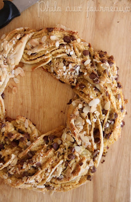 Kringel Estonien à la crème de calisson & aux pépites de chocolat au lait recettes Kringel Estonien Kringel estone