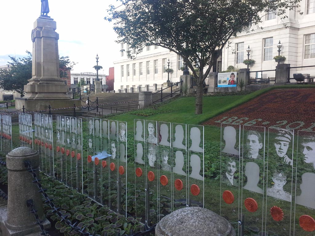 Barnsley & District War Memorials Barnsley, Somme Centenary Art