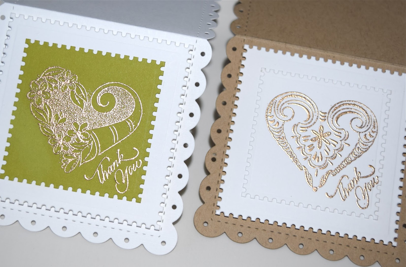 Marybeth’s time for paper: Embossed Thank You Cards