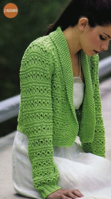 suéter tejido a dos agujas fácil