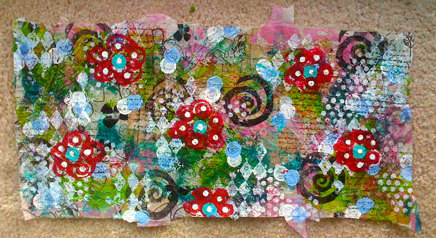 Art Play Today More Recycled Dryer Sheet Art!