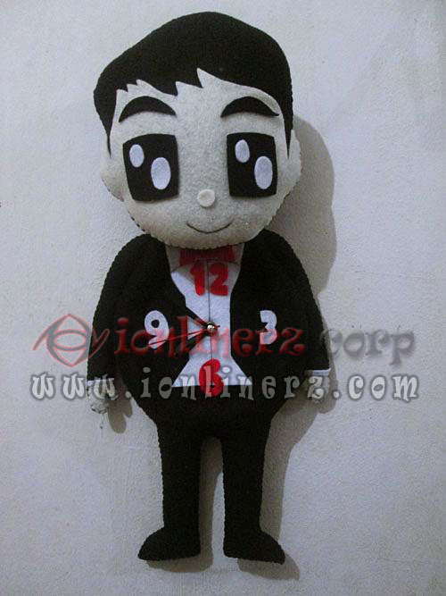 Jam Dinding Flanel Karakter Kartun Boneka Pasangan / Couple / Pengantin / Pernikahan Jam Dinding Flanel Karakter Kartun Boneka Pasangan / Couple / Pengantin / Pernikahan