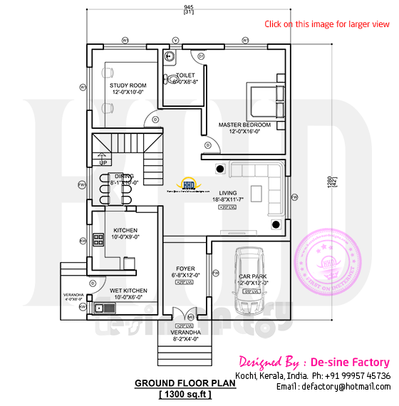 Ground floor plan Ground floor plan