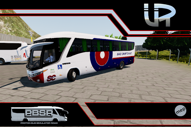 G7 1200 São Cristovão SC Skin Proton Bus Simulator Road - G7 1200 MB O-500 RS Viação São Cristovão