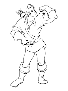 Coloring picture of Gaston ~ Child Coloring