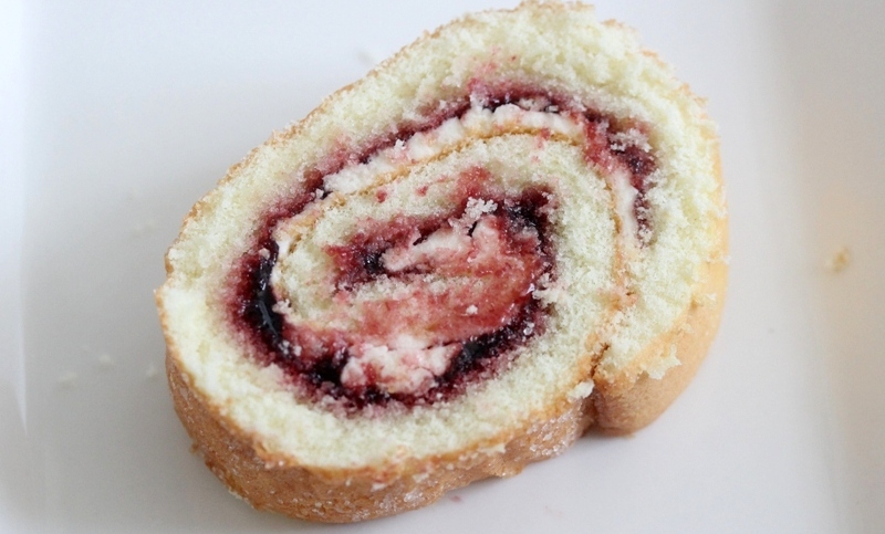 Marks and Spencer swiss roll blackcurrant