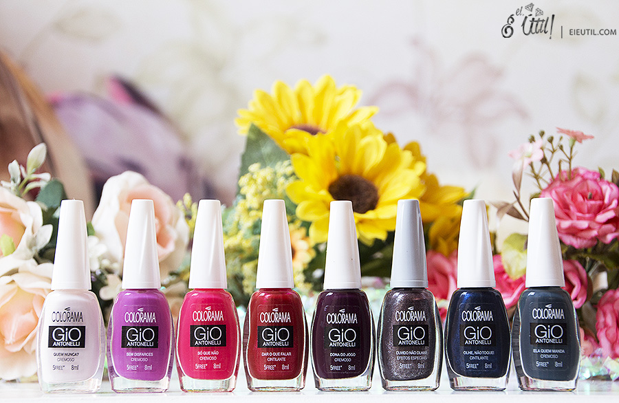 Swatches: Esmaltes Poder da Cor Gio Antonelli - Colorama Swatches: Esmaltes Poder da Cor Gio Antonelli - Colorama