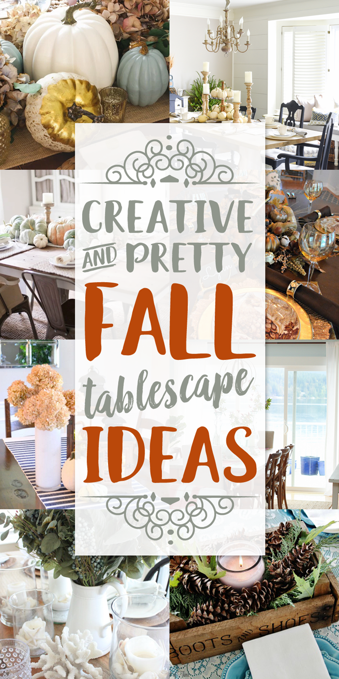 Gorgeous fall tablescape ideas this week from the Inspiration Monday features!