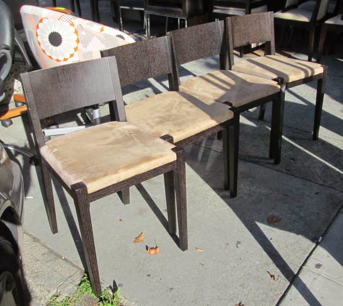 UHURU FURNITURE & COLLECTIBLES SOLD Set of 4 LowBack Dining Chairs