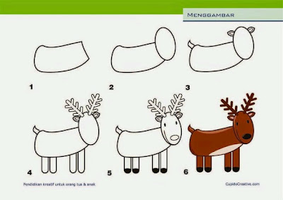 Cara menggambar hewan rusa Cara menggambar hewan rusa
