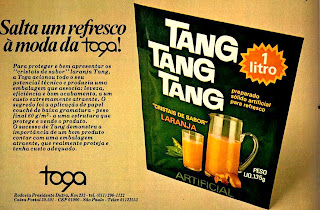 propaganda suco Tang - 1979.  os anos 70; propaganda na década de 70; Brazil in the 70s, história anos 70; Oswaldo Hernandez;