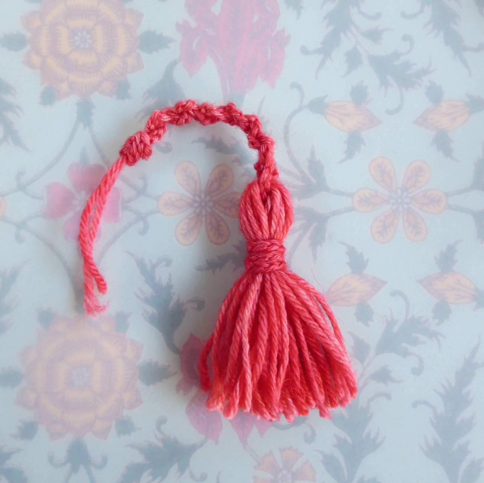 Mr. Micawber's Recipe for Happiness CrochetWrapped Tassel with