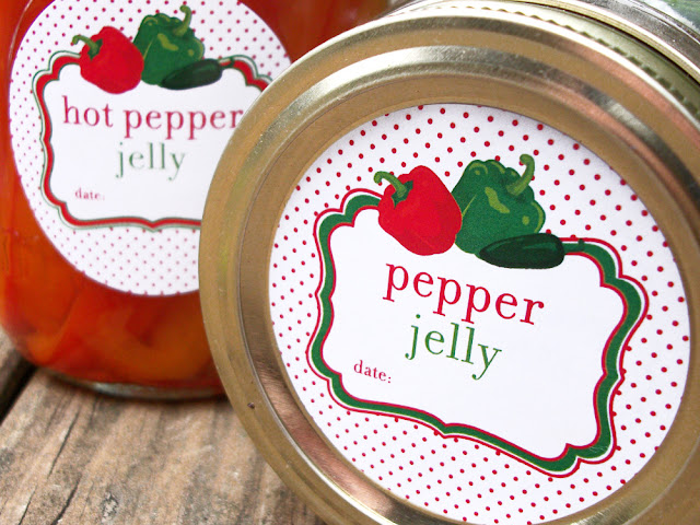 Cute Pepper Jelly Canning Jar Labels Cute Pepper Jelly Canning Jar Labels