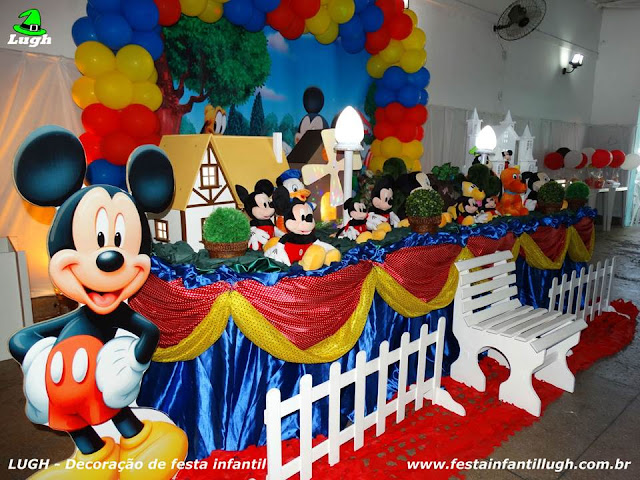 Mickey Mouse - Decoração tradicional luxo - detalhes imagem 04 Ornamentação do Mickey para festa infantil
