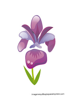 dibujo de flor violeta  flores en laminas para imprimir