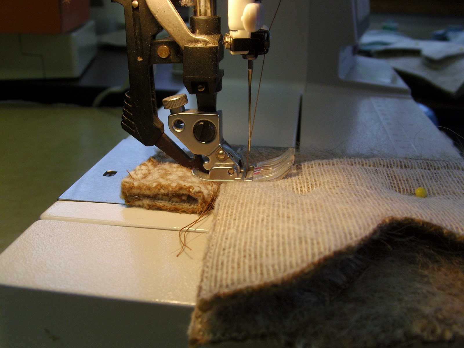 Daisy Hill Weaving Studio Sewing Multiple Layers of Heavy Fabric