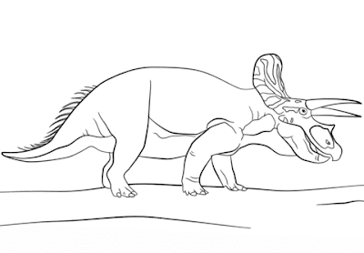 Triceratops coloring page 7