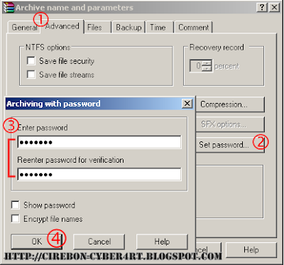 Cara Memberi Password Pada File Rar
