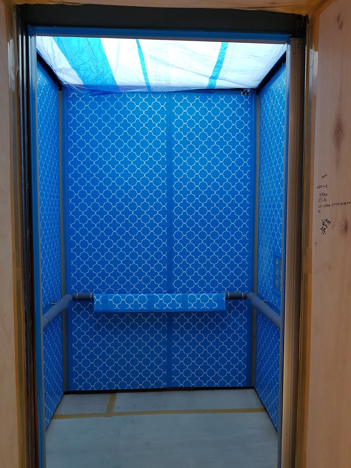 elevator protection wall pad