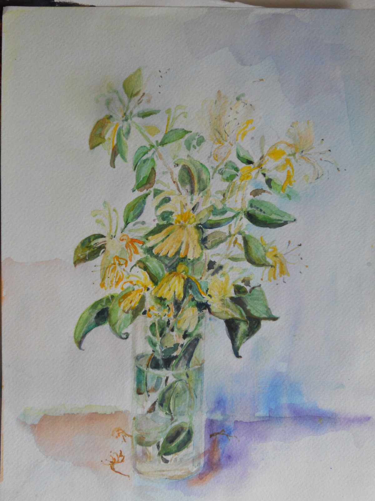 Peintures et esquisses: Aquarelle, fleurs